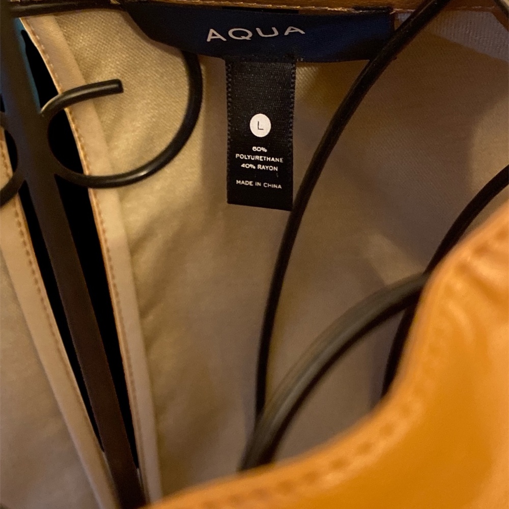 Aqua Design Faux Leather Dress - Picture 9 of 9